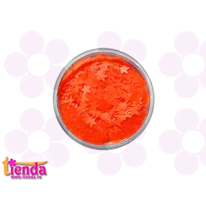 PAIETE STELUȚE NEON ORANGE PAIETE STELUȚE NEON ORANGE