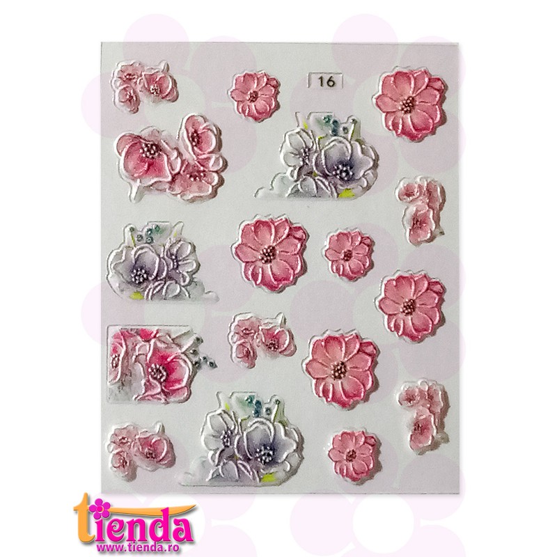 Abțibild 3D Flori 16 Abțibild 3D Flori 16