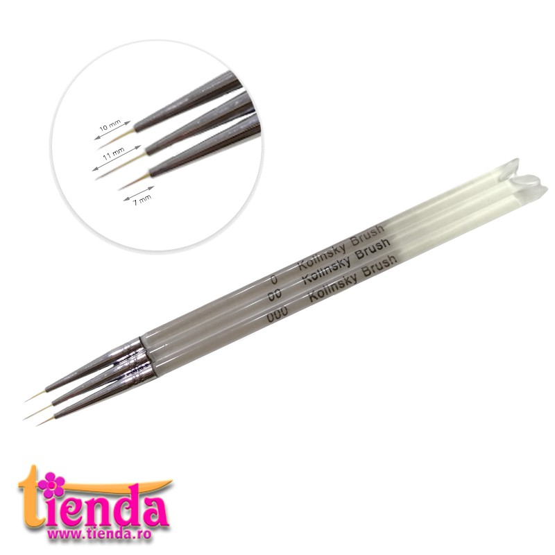 SET 3 PENSULE VĂRF SUBȚIRE MANER PLEXY - KOLINSKY SET 3 PENSULE VĂRF SUBȚIRE MANER PLEXY - KOLINSKY