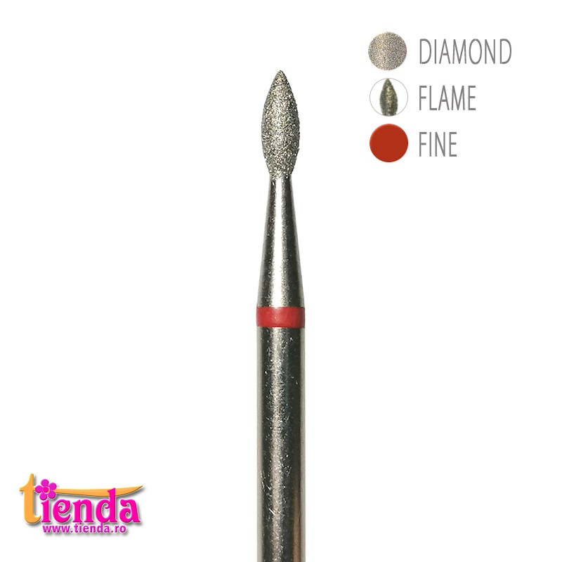 BIT DIAMANTAT - PICĂTURĂ ROȘU1,8x5mm BIT DIAMANTAT - PICĂTURĂ ROȘU1,8x5mm