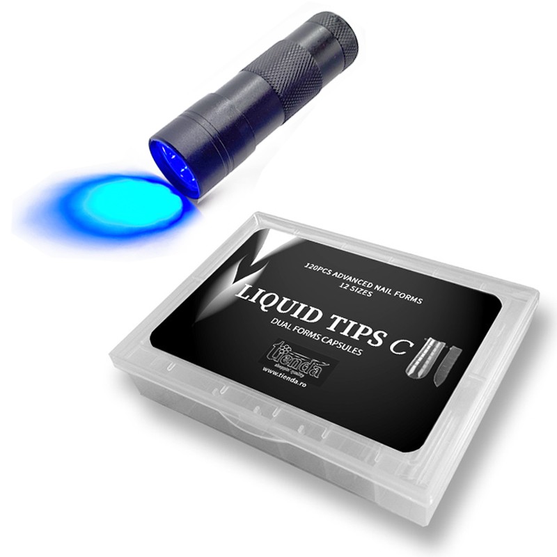 KIT LIQUID TIPS SET REUTILIZABIL + MINI LAMPĂ LEDUV KIT LIQUID TIPS SET REUTILIZABIL + MINI LAMPĂ LEDUV