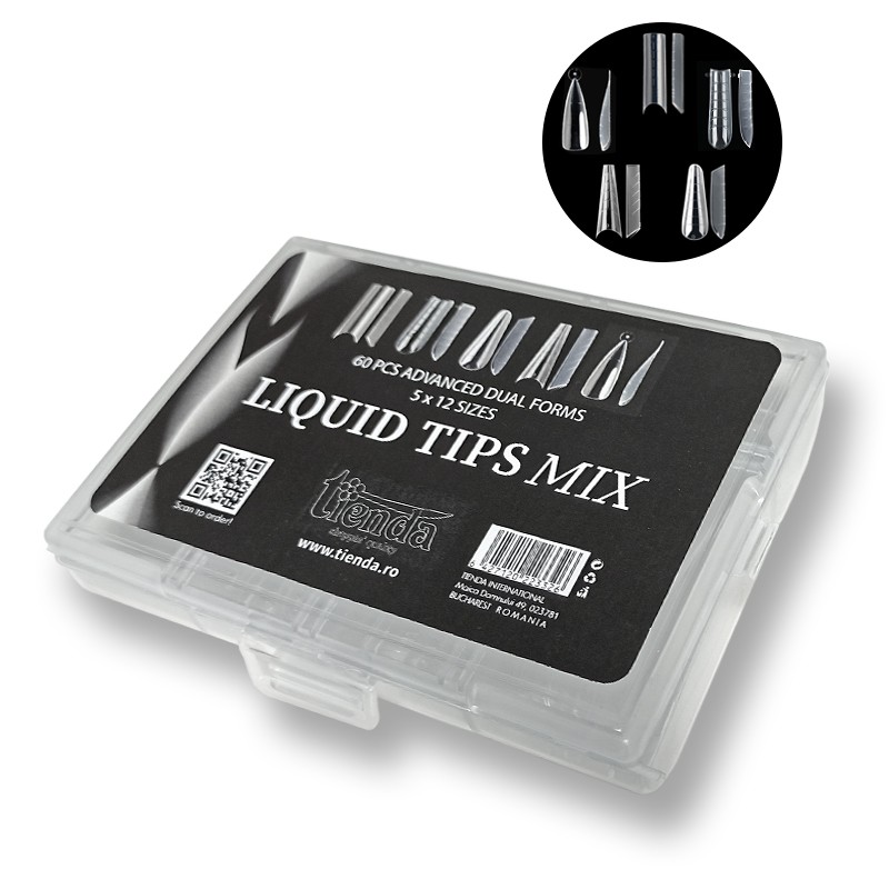 LIQUID TIPS MIX SET 120 BUC 12 MĂRIMI REUTILIZABILE LIQUID TIPS MIX SET 120 BUC 12 MĂRIMI REUTILIZABILE