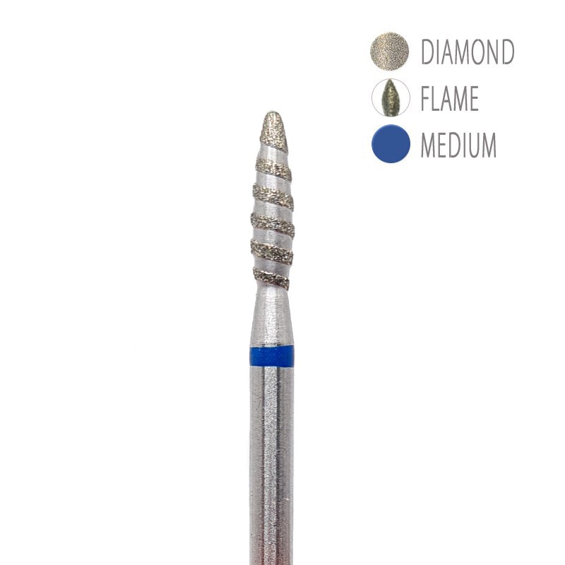BIT DIAMANTAT - TORNADO - FLACARĂ ALBASTRU 2x9mm BIT DIAMANTAT - TORNADO - FLACARĂ ALBASTRU 2x9mm
