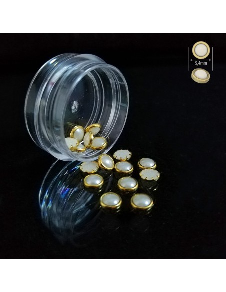 PERLUŢE ALBE CU INEL tip PGR54W