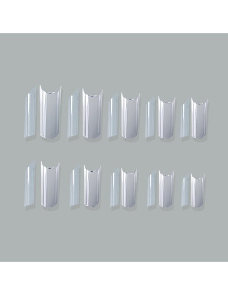NAIL FORMS ”FULL FRENCH” SET 20 BUC 10 MĂRIMI REUTILIZABILE