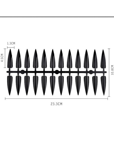 TIPSURI DE PREZENTARE STILETTO NATUR 24 BUC