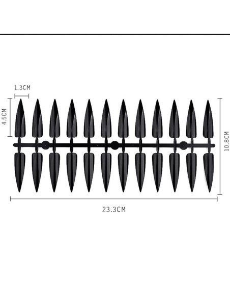 PALETAR TIPSURI STILETTO NEGRE 240 POZIŢII