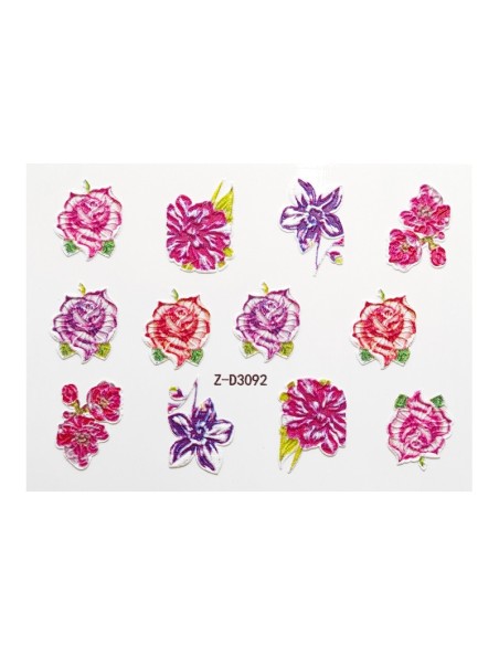 Tatuaj 3D Flori ZD3092