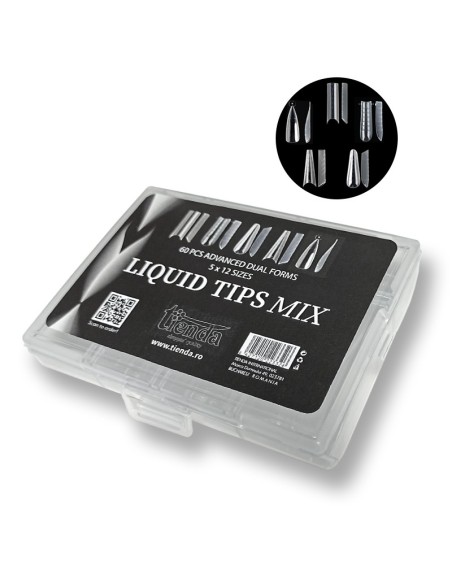 LIQUID TIPS MIX SET 120 BUC 12 MĂRIMI REUTILIZABILE