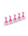 SUPORT TIPS PLASTIC PENTRU NAIL ART - PINK