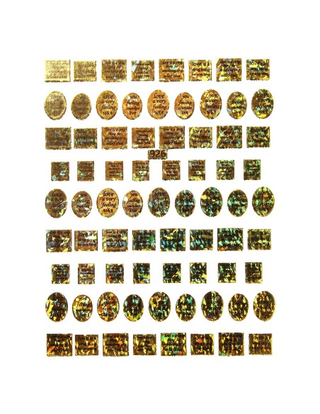 Abțibild litere și cuvinte aurii 926 Abțibild litere și cuvinte aurii 926