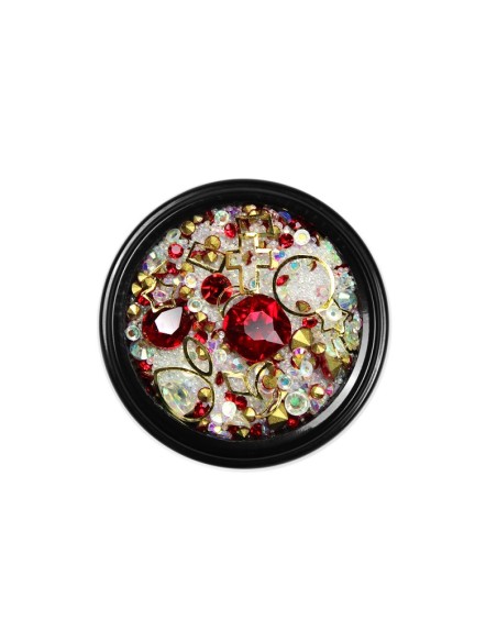 MIX CRISTALE FAȚETATE ROȘII SI ORNAMENTE UNGHII MIX CRISTALE FAȚETATE ROȘII SI ORNAMENTE UNGHII
