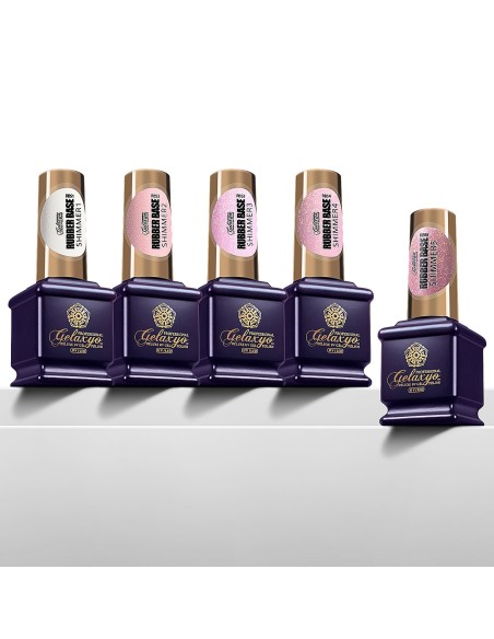 PACHET 4 + 1 RUBBER BASE GELAXYO SHIMMER PACHET 4 + 1 RUBBER BASE GELAXYO SHIMMER