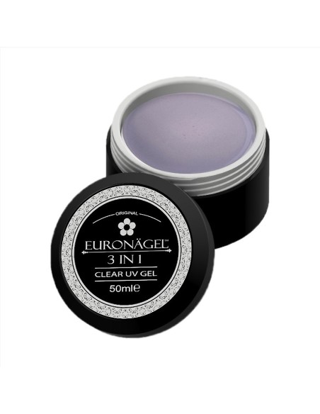 GEL UV 3 în1 Tienda Euronägel CLEAR 50ml GEL UV 3 în1 Tienda Euronägel CLEAR 50ml