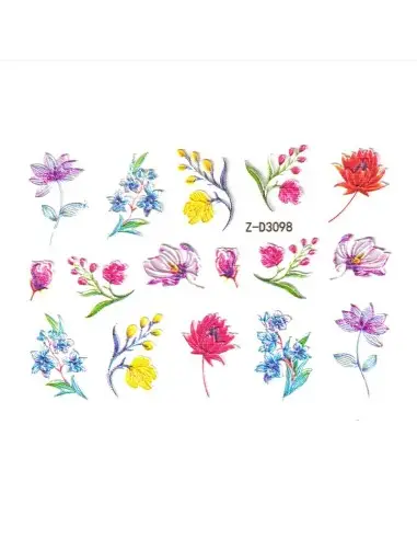 Tatuaj 3D Flori ZD3098