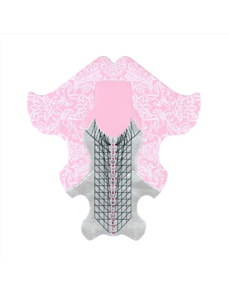 ŞABLOANE FORME EXTREME ROZ  50 BUC