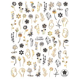Sketch Abțibild CJ-048 GOLDEN BLACK