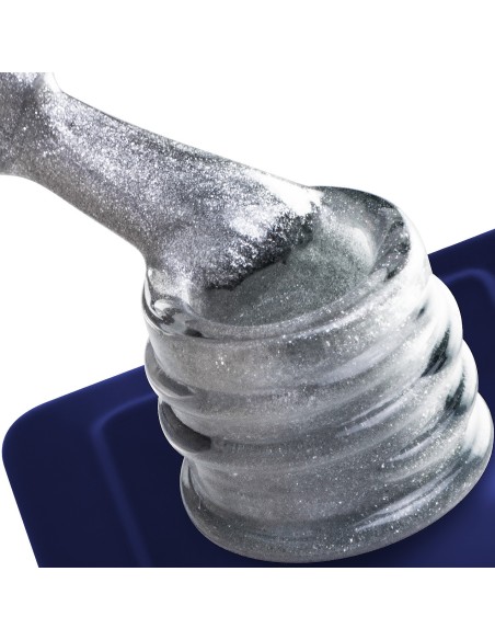 Oja Semipermanenta Gel Polish Argintie Gelaxyo Cat-Eye Super-Bling - 7 ML