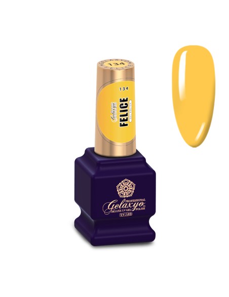 Oja Semipermanenta Gel Polish Galbena Gelaxyo Felice 134 - 7 ml