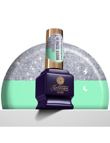 Oja Semipermanenta Gel Polish Argintie Gelaxyo Disco Glow 10-7 ml