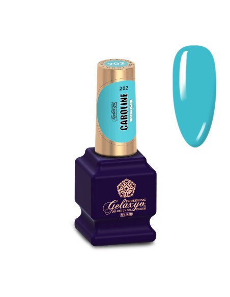 Oja Semipermanenta Gel Polish Albastra Gelaxyo Caroline 202 - 7 ml