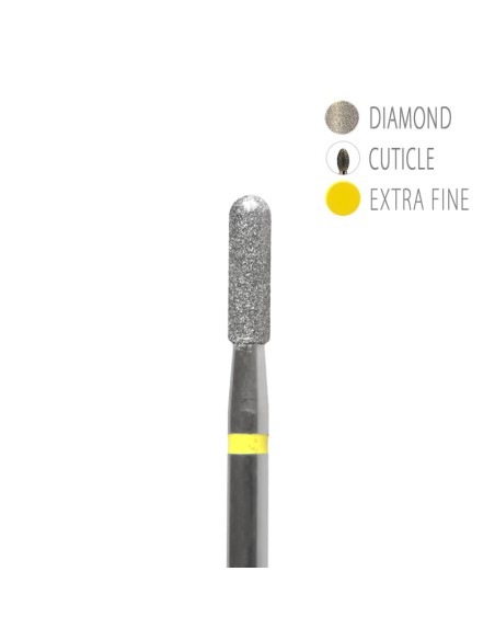 BIT DIAMANTAT - CILINDRU ROTUNJIT GALBEN - 2,5x8mm