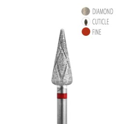 BIT DIAMANTAT CU CANALE DE RĂCIRE  - CON ROȘU 5x12mm