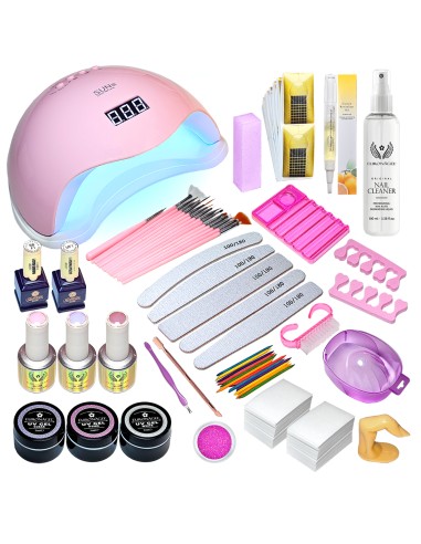 KIT TIENDA STARTER GEL MAXI - CU LAMPĂ SUN5 PINK