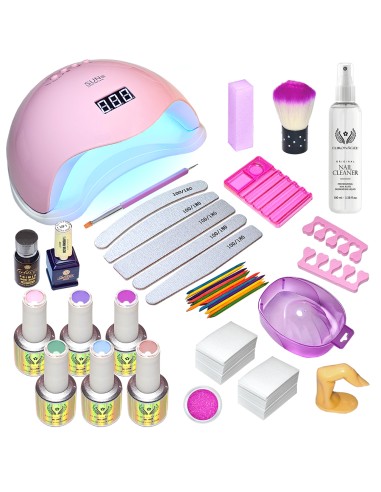 KIT RUBBER2 PLUS - CU LAMPĂ SUN5 PINK