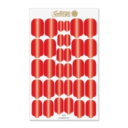 Nail Wraps Gelaxyo - W01- Dégradé Red