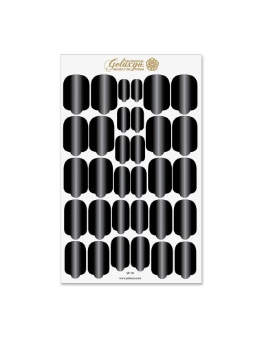 Nail Wraps Gelaxyo - W10 - Dégradé Black
