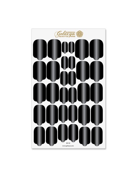 Nail Wraps Gelaxyo - W10 - Dégradé Black