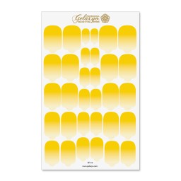 Nail Wraps Gelaxyo - W14 - Dégradé Yellow