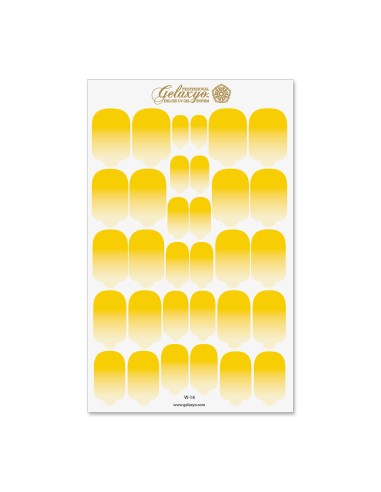 Nail Wraps Gelaxyo - W14 - Dégradé Yellow