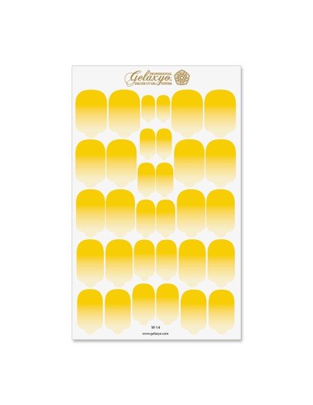 Nail Wraps Gelaxyo - W14 - Dégradé Yellow