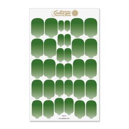 Nail Wraps Gelaxyo - W15 - Dégradé Green