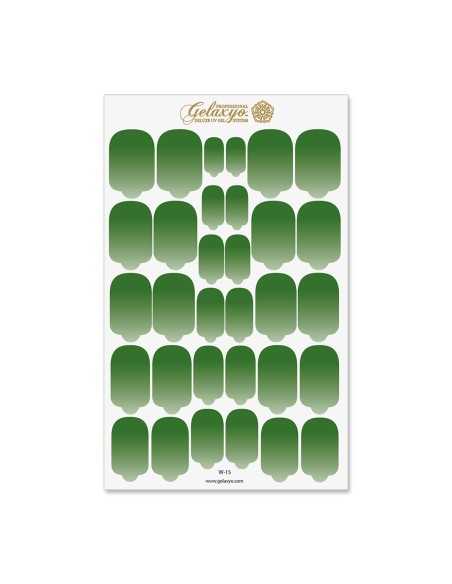 Nail Wraps Gelaxyo - W15 - Dégradé Green