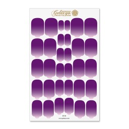 Nail Wraps Gelaxyo - W18 - Dégradé Violet