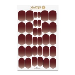 Nail Wraps Gelaxyo - W19 - Dégradé Coffe