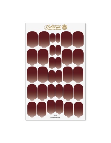 Nail Wraps Gelaxyo - W19 - Dégradé Coffe