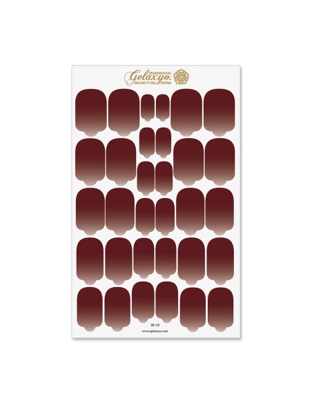 Nail Wraps Gelaxyo - W19 - Dégradé Coffe