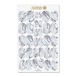 Nail Wraps Gelaxyo - W25 - precious marble ivory