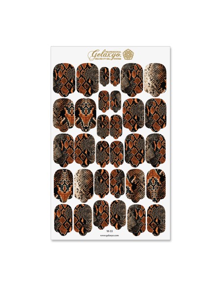 Nail Wraps Gelaxyo - W33 - Luxury Reptile
