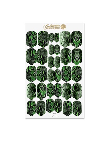 Nail Wraps Gelaxyo - W34 - Nile Crocodile