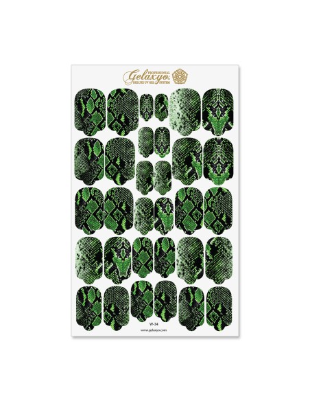 Nail Wraps Gelaxyo - W34 - Nile Crocodile