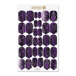 Nail Wraps Gelaxyo - W35 - Mauve Lizard