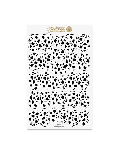 Nail Wraps Gelaxyo - W36 - Giraffe Noir