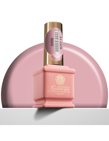 Gelaxyo Rubber Base ROSY 13 - Hema Free 15ml