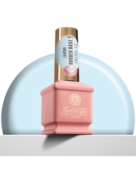 Gelaxyo Rubber Base PASTEL 12 - Hema Free 15ml