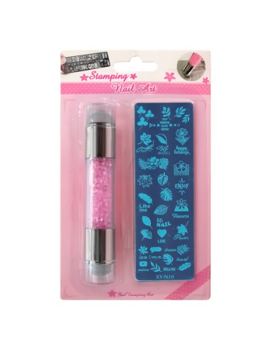 SET ŞTAMPILĂ DUBLĂ SILICON CU CRISTALE ȘI...